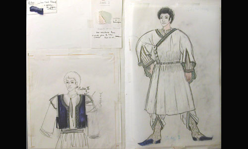 Les maquettes de décors et de costumes de théâtre