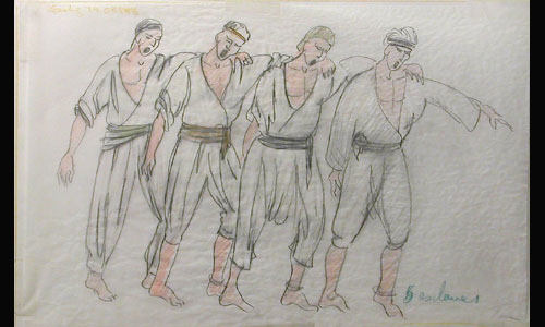 Les maquettes de décors et de costumes de théâtre