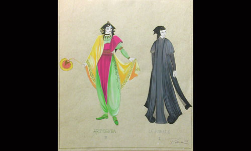 Les maquettes de décors et de costumes de théâtre