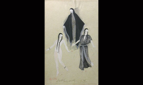 Les maquettes de décors et de costumes de théâtre