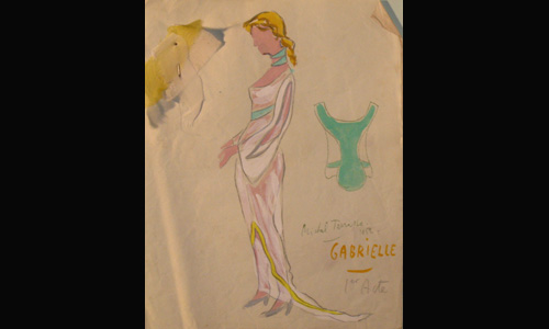 Les maquettes de décors et de costumes de théâtre