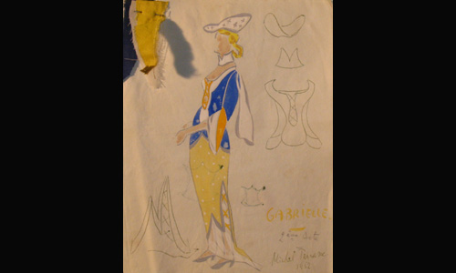 Les maquettes de décors et de costumes de théâtre