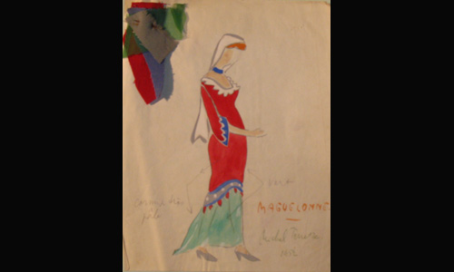 Les maquettes de décors et de costumes de théâtre