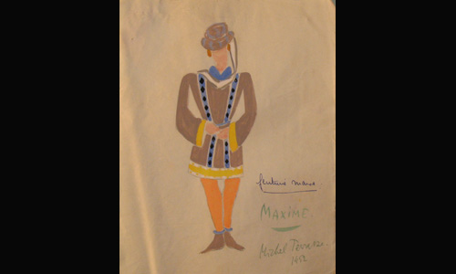 Les maquettes de décors et de costumes de théâtre