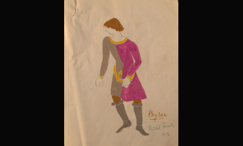 Les maquettes de décors et de costumes de théâtre