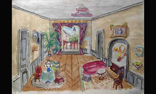 Les maquettes de décors et de costumes de théâtre