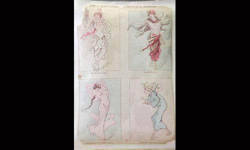 Les maquettes de décors et de costumes de théâtre