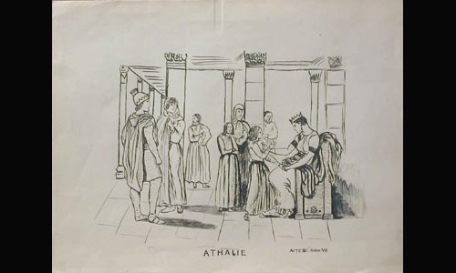 les décors et costumes de Athalie de Jean RACINE - non-identifiée