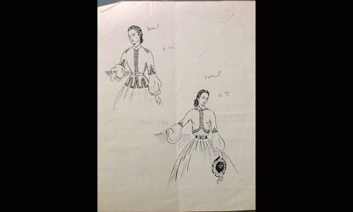 les décors et costumes de Charlotte et Maximilien de Maurice ROSTAND - 1946