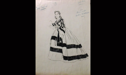 Les maquettes de décors et de costumes de théâtre