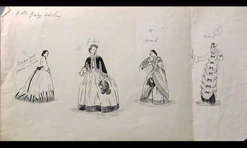 Les maquettes de décors et de costumes de théâtre