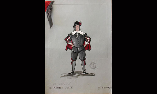 Les maquettes de décors et de costumes de théâtre