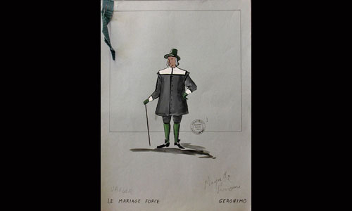 Les maquettes de décors et de costumes de théâtre