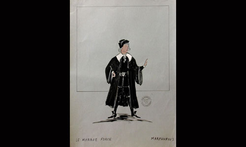 Les maquettes de décors et de costumes de théâtre