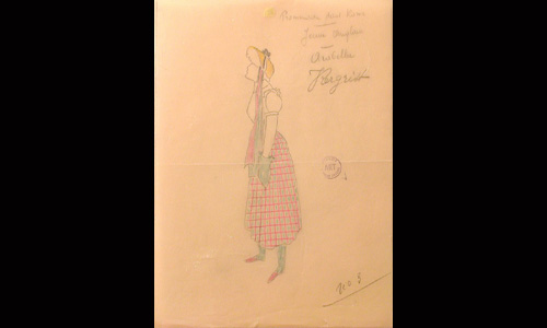 Les maquettes de décors et de costumes de théâtre