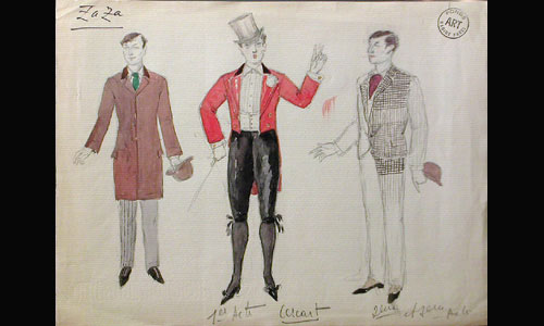 Les maquettes de décors et de costumes de théâtre