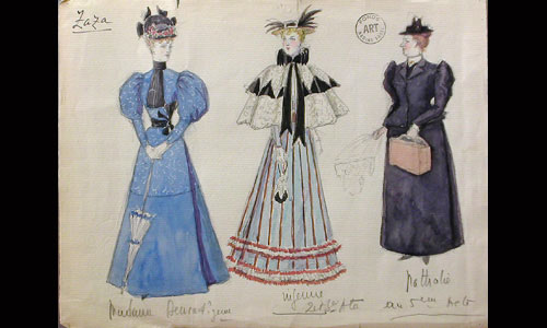 Les maquettes de décors et de costumes de théâtre