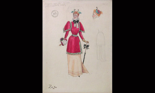 Les maquettes de décors et de costumes de théâtre