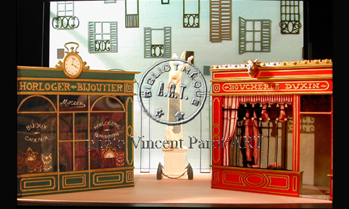 les décors et costumes de Lucienne et le boucher  de Marcel AYMÉ - 1976