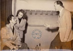 Paul Cambo, Jacqueline Gauthier er Raymond Rouleau, rptition de Bonne chance Denis de Michel Duran, Thtre de l'uvre - 1946