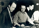 Albert Camus au marbre de Combat
