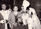 Maurice Escande, Jean Cocteau, Mary Marquet, Marie Bell et Christian Brard, rptitions de Renaud et Armide, Comdie Franaise - 1943