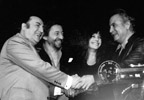Raymond Devos, Serge Gainsbourg, Jane Birkin et Georges Brassens, 100me du spectacle de Raymond Devos, Thtre Antoine - 1978