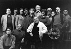 Eurydice de Jean Anouilh. Au 1er rang : Lambert Wilson, Jacques Marchand, Georges Wilson, debout : Bruno Balp, Elsa Zylberstein, Sophie Marceau, Catherine Rouvel, Maxence Mailfort, derrire : Robert Party, Georges Herbert, Nicole Anouilh, Grard Kryse - fonds Georges Herbert - voir donateurs