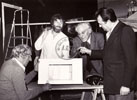 Un habit pour l'hiver de Claude Rich, Georges Wilson, Claude Rich, Claude Piplu et Georges Herbert - Thtre de l' uvre 1979/photo DR - fonds Georges Herbert/voir Donateurs