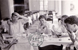 Jean-Marie et Genevive Serreau,  droite Kateb Yacine, Tunis - 1958 - fonds Jean-Marie Serreau