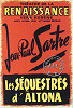 Jean-Paul Sartre. Les séquestrés d'Altona - 1959. Affiche originale - voir collections/affiches de théâtre