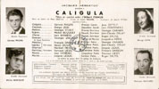 Caligula d'Albert Camus, programme original, Théâtre Hébertot - 1945 - voir collections/programmes