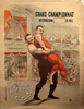 Lutteurs - voir collections/affiches de music-hall