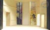 Art de Yasmina REZA, décor d'Edouard Laug, Comédie des Champs-Elysées -  1995 - voir collections/maquettes de théâtre