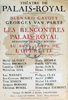 Les Rencontres du Palais-Royal, Bernard Gavoty et Georges van Parys, Théâtre du Palais-Royal - 1970