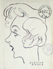 Yvonne Printemps par Georges Bastia - voir collections/caricatures