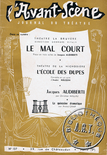 Le Mal court de Jacques Audiberti