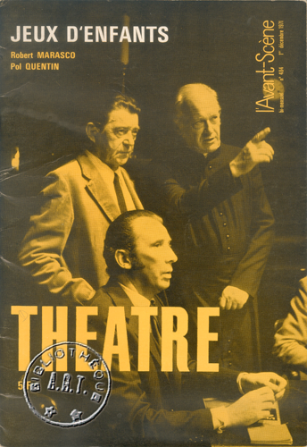jeux d'enfants de Robert Marasco, Jean Servais, Curd Jurgens et Raymond Gérôme