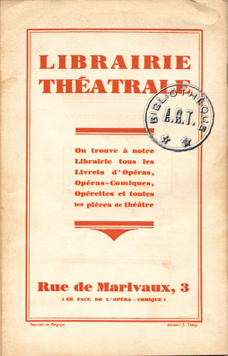 La Librairie Théâtrale