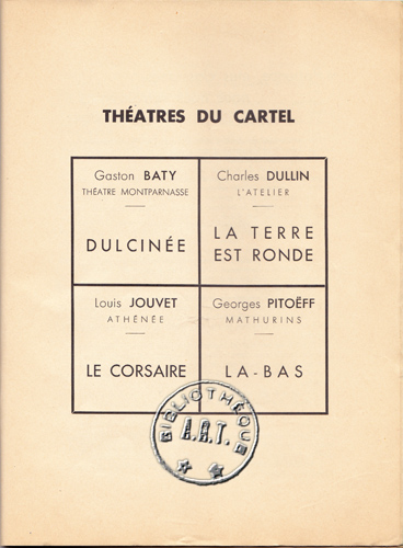 actualité du Cartel en 1938