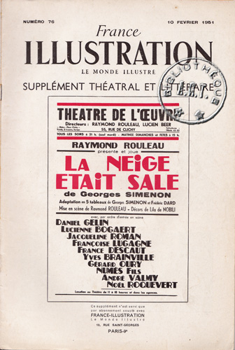 la neige était sale de georges simenon