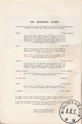 Les Monstres sacrés