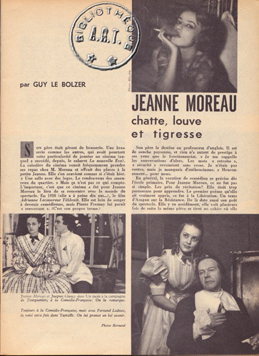 Jeanne Moreau, Jacques Clancy et Fernand Ledoux