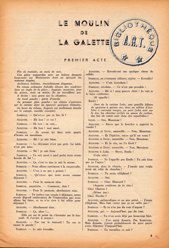 le Moulin de la galette de marcel achard