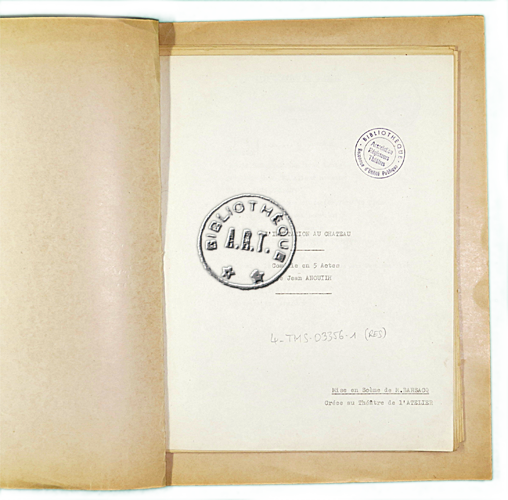 L'Invitation au château - Théâtre de l' Atelier 1947