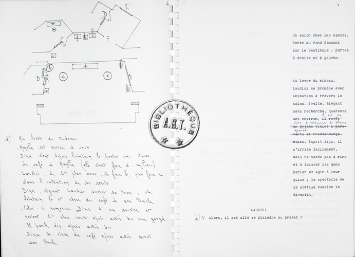 Texte et description des mouvements