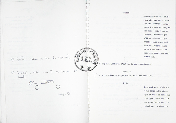 Texte et description des mouvements
