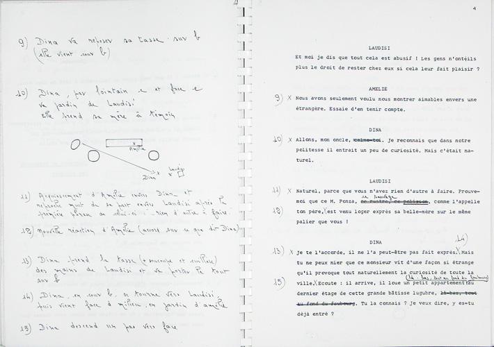 Texte et description des mouvements