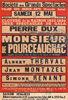 Pierre Dux dans Monsieur de Pourceaugnac de Molire, Palais des Beaux-Arts de Bruxelles, saison 1934-1935