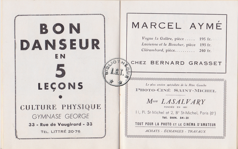Les programmes de Théatre de l\